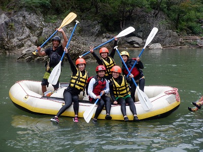 京都保津川ラフティング (1)