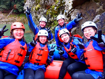 3月20日京都保津川ラフティングAM